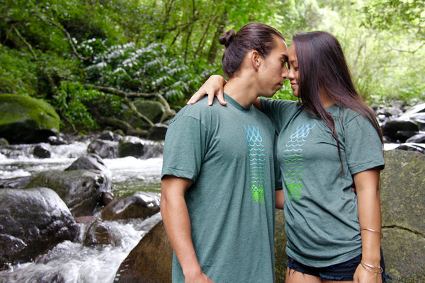 NI Designs Mauka to Makai T-Shirt Forest Green
