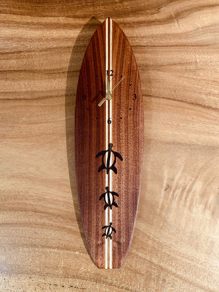 Surfboard with Three Honu